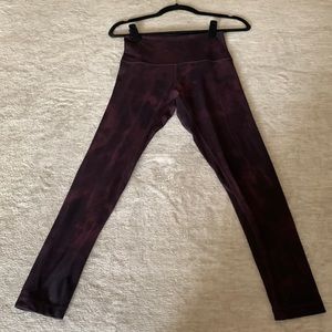 Lululemon Align Pant 23” Size 6 in Diamond Dye Cassis Black